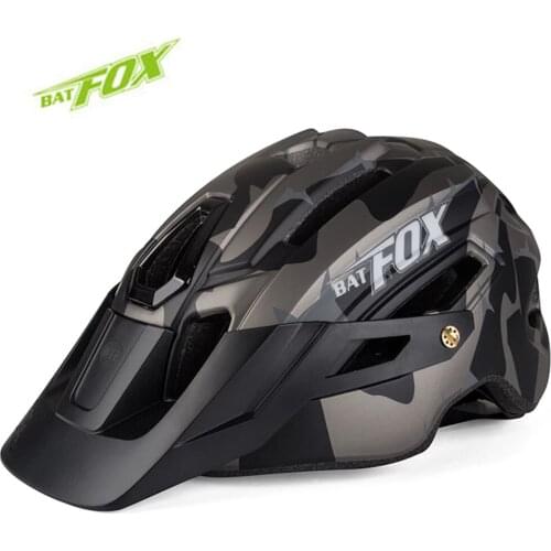 Road MTB Bicycle Helmet Camouflage Helmet Mountain Road Bike Riding Helmet With Tail Light DH AM casco ciclismo bicicleta