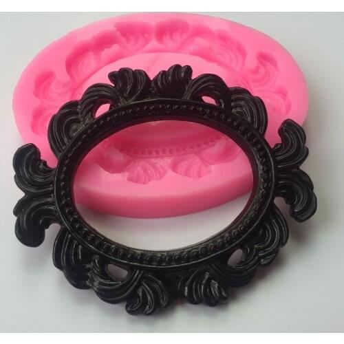 Photo frame picture Silicone Fondant Cake Decorating Mold Baking Mold Cookware Tool Bakeware Toolframe chocolate Silicone mold