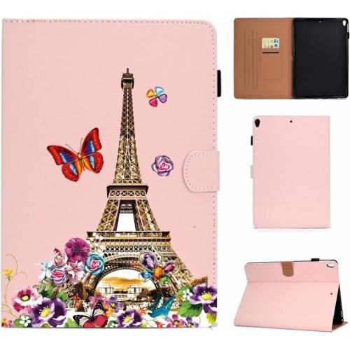 Smart Tablet Shell for IPad Air 3 Case Pro 10.5 Inch Kids Cartoon Pattern PU Leather Back Silicone Flip Stand Cover Funda+Pen