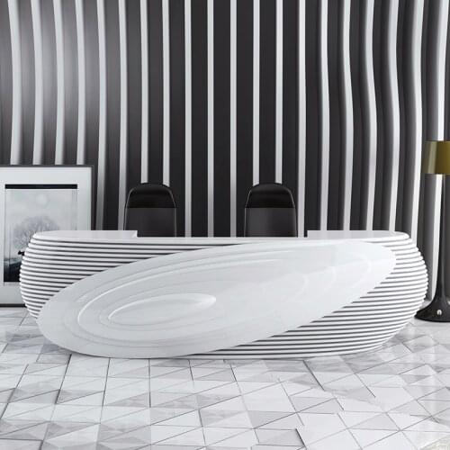 Guest desk front table paint special-shaped reception desk fashion bar checkout desk