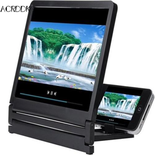 Mobile Phone Screen 3D Magnifier Screen Enlarge 2-3 Times High Definition Amplifier Foldable FC