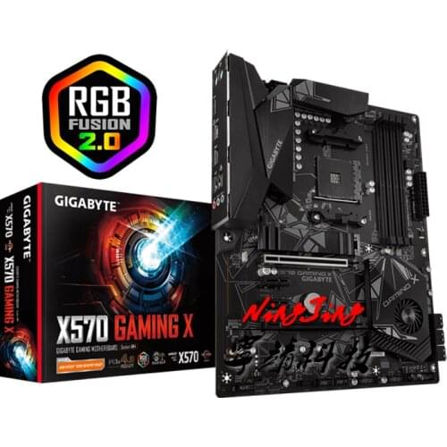 Gigabyte GA X570 GAMING X ATX AMD X570/M.2/DDR4/Double Channels/SSD/128G/USB3.2/STAT3.0/New/Can support R9 3900x cpu/ Socket AM4