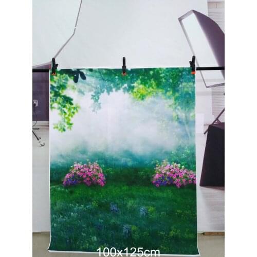 Vinyl Wedding Backdrop Flower Green Grass Summer Background Photography Custom Photo Booth