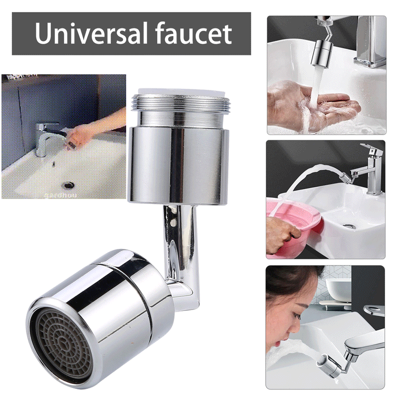 720°rotation Universal Splash-proof Swivel Water Saving Faucet Bathroom Filter Foamer Aerators Children Movable Kitchen Tap Tool