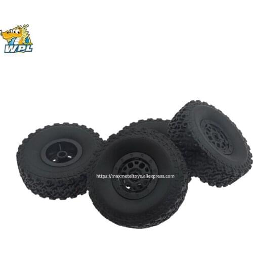 WPL Accessories Original C54 Upgrade OP Fittings Tires RC Cars Tires Wheels Hub Cover Skin Kit for RC WPL Four-wheel Drive