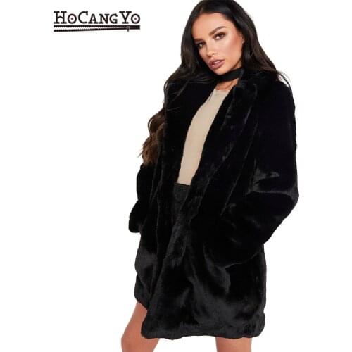 Women Furry Coat Long Soft Fluffy Coats Plus Size Winter Woman Fashion Slim Warm Fur Coat Women Plush Overcoat Casaco Feminino