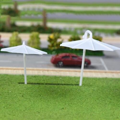 24pcs DIY Parasol Train Railway Model Building Hanging Umbrella 1:75 1:100 1:150 1:200 OO TT N Z Scale