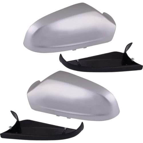1Pair 28.7 x 13.7 cm Side Wing Rearview Mirror Cover & Lower ABS Fit For Vauxhall Opel Astra H MK5 2004 2005 2006 2007 2008 2009
