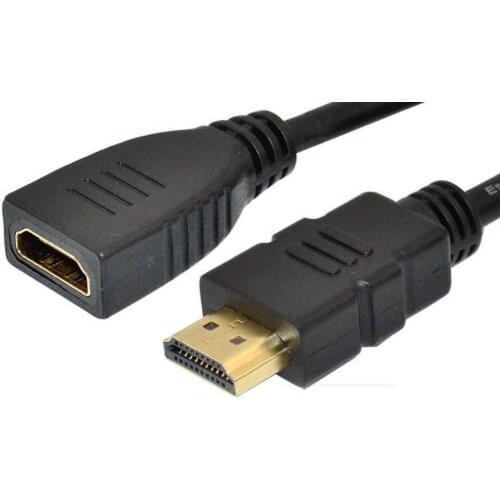 10pcs 1ft premium HDMI v1.4 male to female extension cable leads Gold Plated