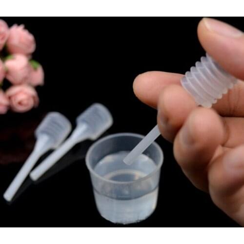 10 Pcs/lot Plastic For Perfume Diffuser Bottle Mini Liquid Oil Dropper Lab Laboratory Supply 64mm Wholesale