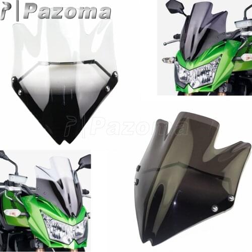1x Motorcycle Windscreen Fairing For Kawasaki Z750 Z750R Motorbike Windshield Wind Defletor 2007 2008 2009 2000 2010 20112012