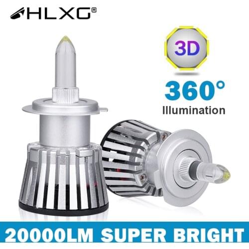 2Pcs 20000LM H7 LED 360 Degree 120W High Power H8 H11 H9 9005 HB3 9006 HB4 Car Headlight Bulb Turbo Lamp Fit For Projector Lens
