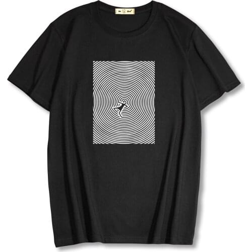 2021 Summer 100% Cotton Mens Short Sleeve T-shirt Casual loose Streetwear Cool Thinking Print o-neck Men T shirt Tops Tee