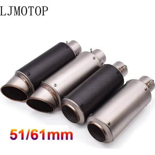 51mm 61mm motorcycle with DB killer exhaust pipe Exhaust Pipe Muffler For Yamaha FZ6 FAZER FZ6R FZ8 XJ6 DIVERSION XSR 700
