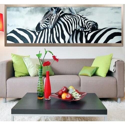 Diamond Embroidery 5D Diy Diamond Painting Cross Stitch Zebra Lovers Round Diamond Mosaic Animals Home Paintings hobbies crafts