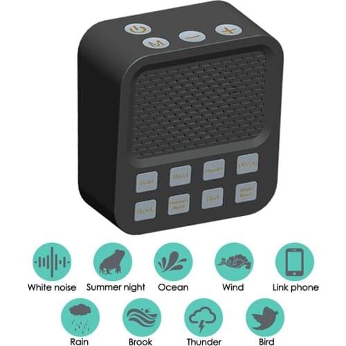 White Noise Sleep Meter Improve Baby Or Kids Sleep Quality Wireless Charging Mini Portable Music Assistant Safety Sleep Meter