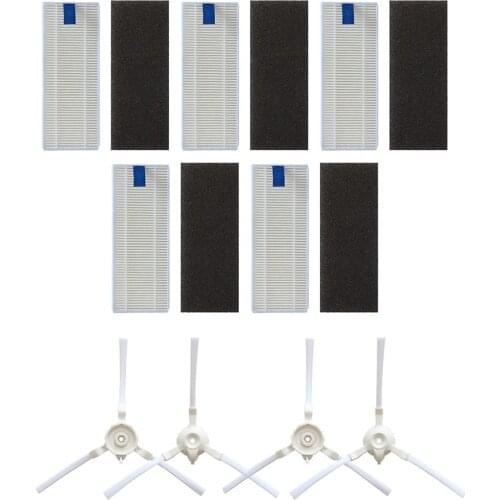 Side Brush+ Filter For Rowenta Smart Force Essential Aqua Vacuum Cleaner Replacement Attachment Spare Parts Vacuum Side Brushes