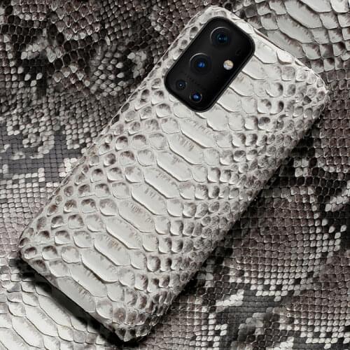 Genuine Python Leather phone case for Oneplus 7T 7 Pro Nord 6 6T 8Pro 8 pro Luxury Snakeskin Cover For One Plus 7T Pro 5 5T 7
