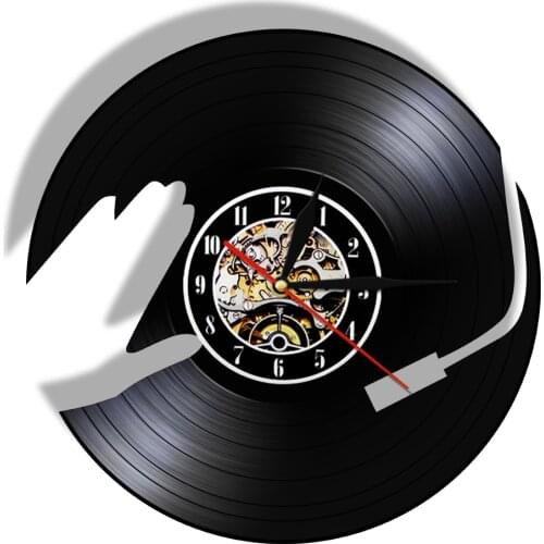 DJ Music Vinyl Record Wall Clock Modern Design LED Glowing Clocks Night Light Party Dance Hall Decor Timepiece Club Gift For DJ