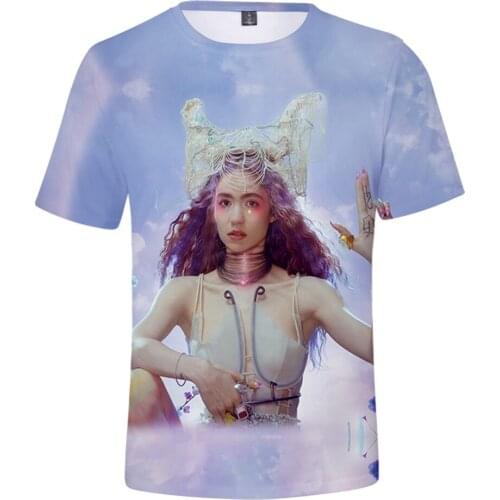 Grimes 3D Print Spring Summer Preppy Men/Women Street Clothes T-shirt Streetwear Punk HIP HOP Streetwear style