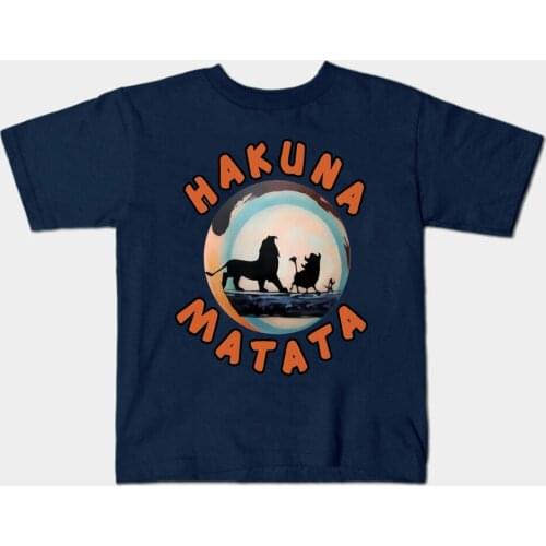 Hakuna Matata T Shirt Animal Kingdom Shirt Family Matching Shirts Kids Clothes Boys Girls Graphic Tee Children Cotton Casual Top