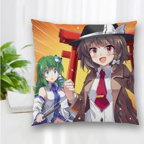 Hot Sale Custom Decorative Pillowcase Renko Usami Anime Square Zippered Pillow Cover Best Nice Gift 20X20cm 35X35cm 40x40cm