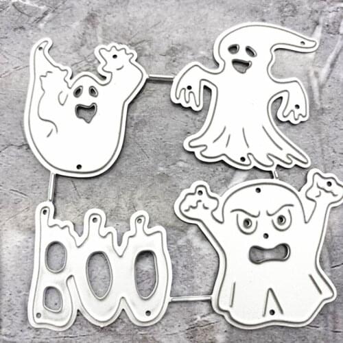 Halloween Ghost Metal Cutting Dies Stencil Scrapbooking DIY Album Stamp Emboss T3LE