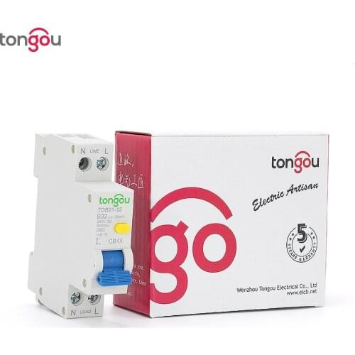 Curve B RCBO 32A 30ma 1P+N DPN Residual Current Circuit breaker with over current and Leakage protection