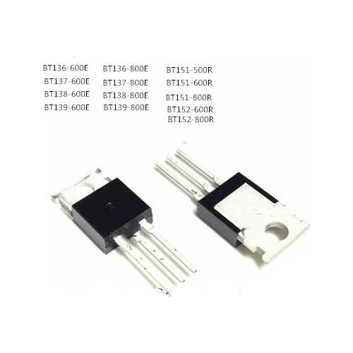 50pcs/lot BT136 BT136-800 BT136-800E