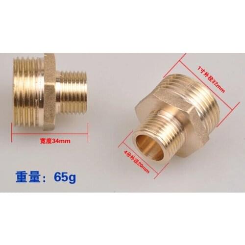 Brass thick copper nut air conditioning fittings connector direct joint 1/2" or 1" to 1/.2" 3/4" 1" copper screw