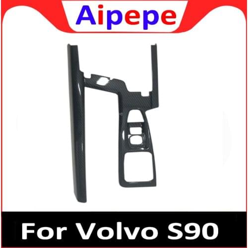 Left Handle Drive !! for Volvo S90 V90 2017 2018 2019 Interior Car-Stying Accessories Car Gear Shift Panel Frame Cover Trim 1pcs