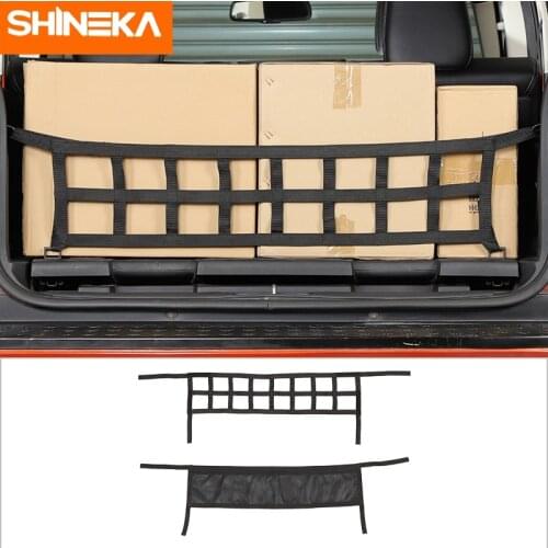SHINEKA Multifunction Oxford Cloth Car Rear Trunk Cargo Storage Luggage Mesh Bezel Net Accessories For Dodge Nitro 2007-2012