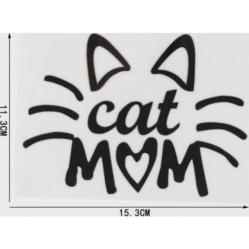 Cat Mom Car Sticker For Window Door Decorate Personalized And Creative Stickers