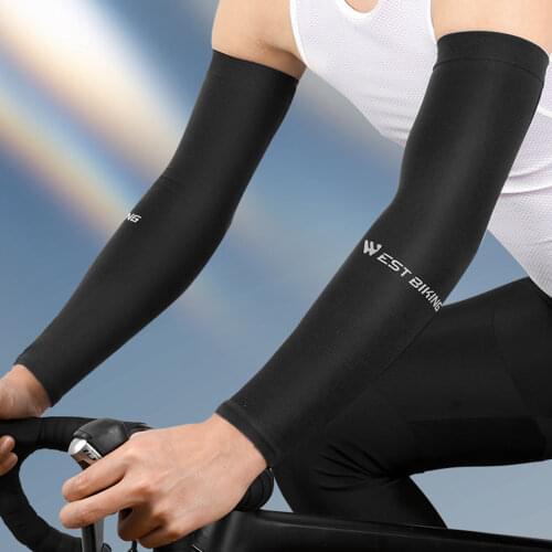 1 Pairs Unisex Cooling Arm Sleeves Cover Cycling Running Cycling UV Sun Protection For Outdoor Men Nylon Cool Arm Sleeves UPF 50