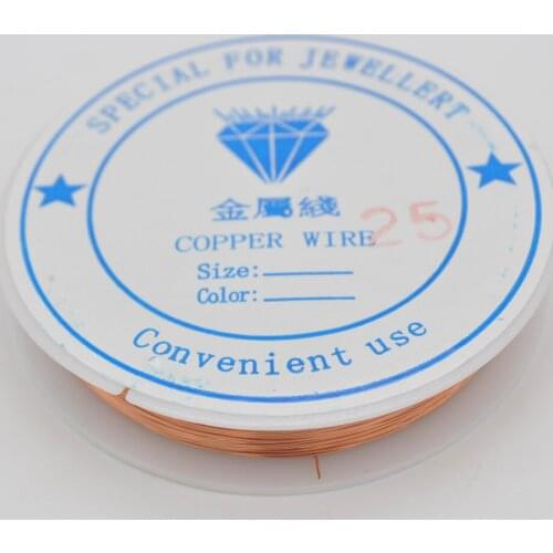 0.25MM Copper Wire Line String Bead Necklace Jewelry Making 20 Meter Z053