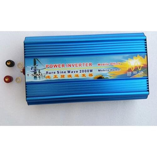 4000W Peak Car Power Inverter 12V 220V 2000W Pure Sine Wave Solar Inverter Power Supply 24V/48V DC to 120V/230V/240V AC