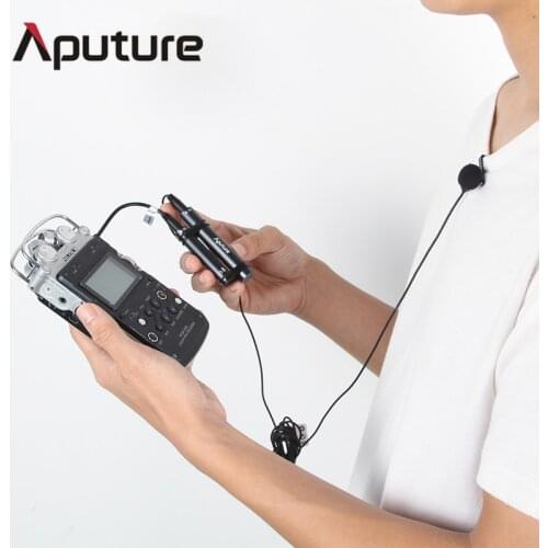 Aputure A.lav professional omnidirectional lavalier microphone used with mobile, recorder other equipment for recording