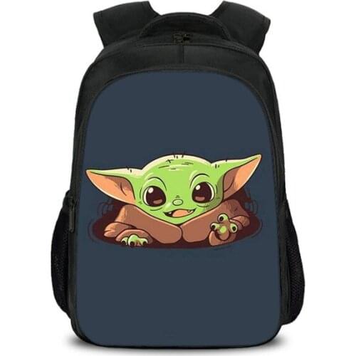 Disney Star Wars Baby Yoda School Bags For Boys Girls Mandalorian School Bagpack Children Boys Preppy Bookbag Kids Mochila