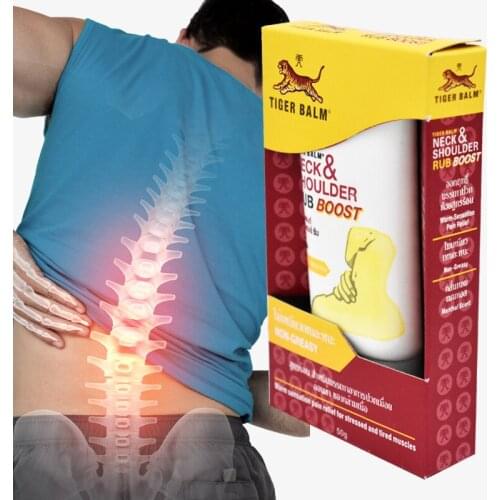 Tiger Balm Neck Shoulder Rub Non-Greasy Cream for Neck Pain Relief Easing Shoulder Ache Stronger effect baume du tigre 50g