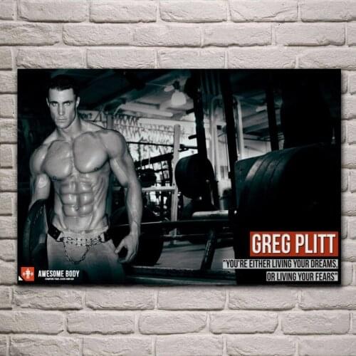Greg Plitt Top Bodybuilding Nicknames Gi Weekly Fitness Inspiration living room home wall art decor wood frame poster YR226
