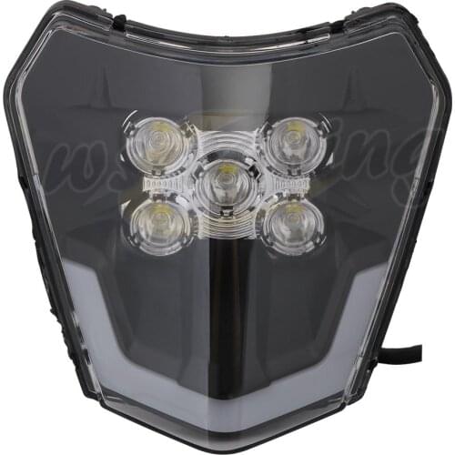 Universal Motorcycle Headlight Head Light Headlamp Lamp For Husqvarna TE TC FE FC TX FX XC XCF 125 250 300 350 450 530 690