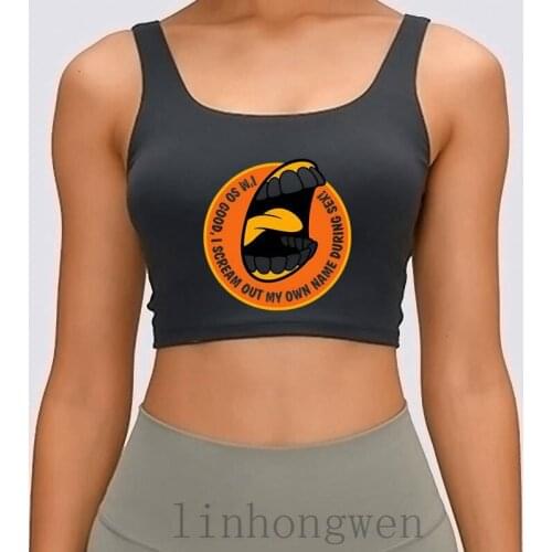 Im So Good I Scream Out My Own Name During Sex Women Tank Toper Cute Trend O-Neck Cotton Crop Top