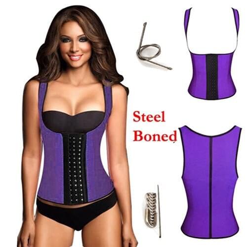 Womens Sexy 3 Hooks Waist Trainer Cincher Corset Body Shaper Vest Shapewear