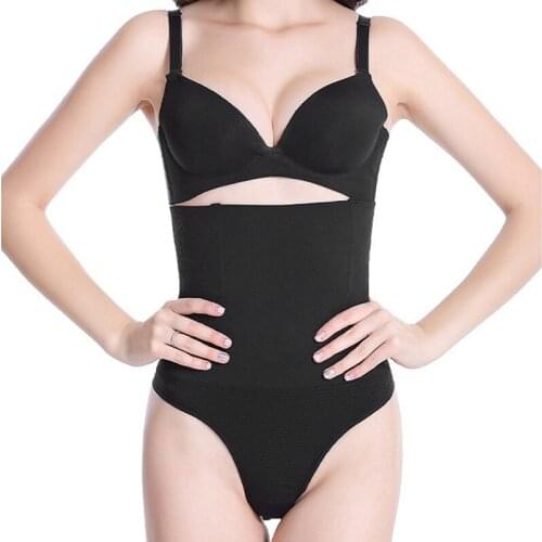 Tummy Control Pants Women Thong High Waist Body Shaper Panties Push Up Womens Butt Lifter Slimming Underwear Plus Size Shapewear