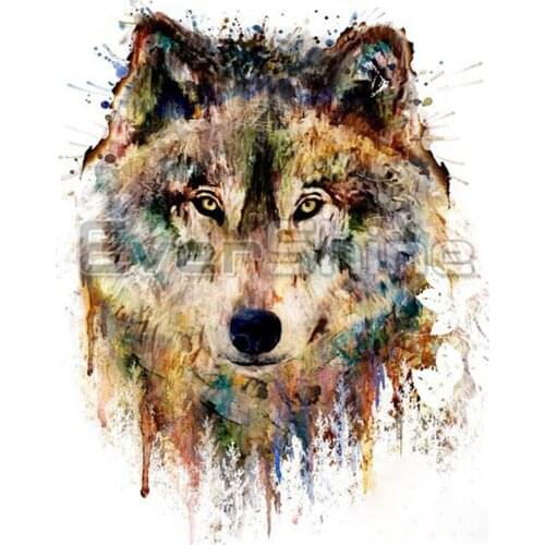 Wolf Animal DIY Embroidery 11CT Cross Stitch Kits Needlework Craft Set Printed Canvas Cotton Thread Home Dropshipping