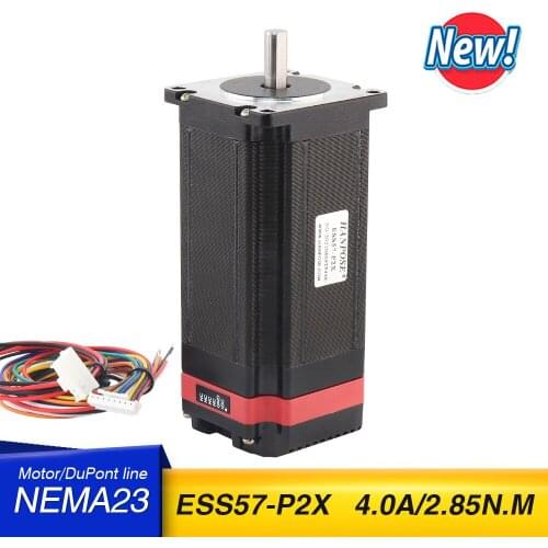 1PCS Drive servo motor integrated machine 2 phase 4-Leads 4.0A 2.85N.m 100mm ESS57-P2X Nema23 Stepper Motor For 3D Printer CNC