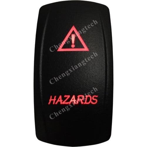 Red Led Car Boat Dashboard Light Rocker Toggle Switch Hazards 5P ON OFF SPST for Carling ARB Narva 4x4 Style