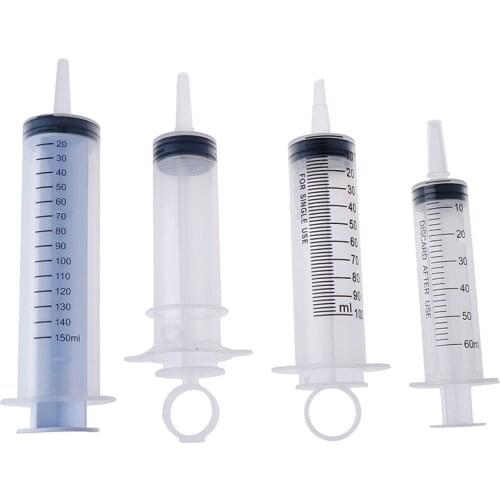 60/80/100/150ML Injection Syringe Anal Douche Medical Non-Toxic Disposable Plastic Bulbs Anal Douche Cleaning Enema Cleaner