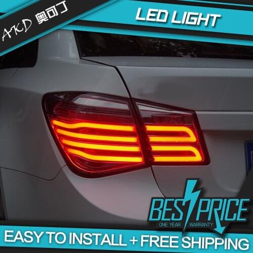 AKD tuning cars Tail lights For Chevrolet Cruze Taillights LED DRL Running lights Fog lights angel eyes Rear parking lights