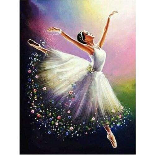 DIY 5D Diamond Painting Cross Stitch picture Diamond Embroidery Paris dancing girl rhinestone Mosaic pattern Home Decorat FR058